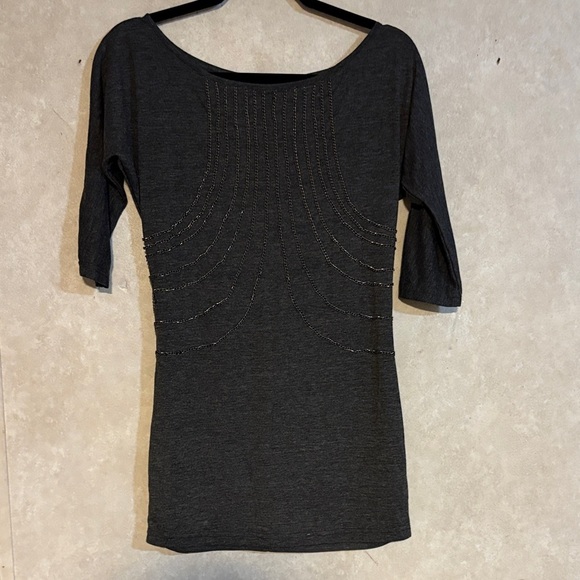Nikibiki Black Blouse with Silver Accents - Picture 2 of 12
